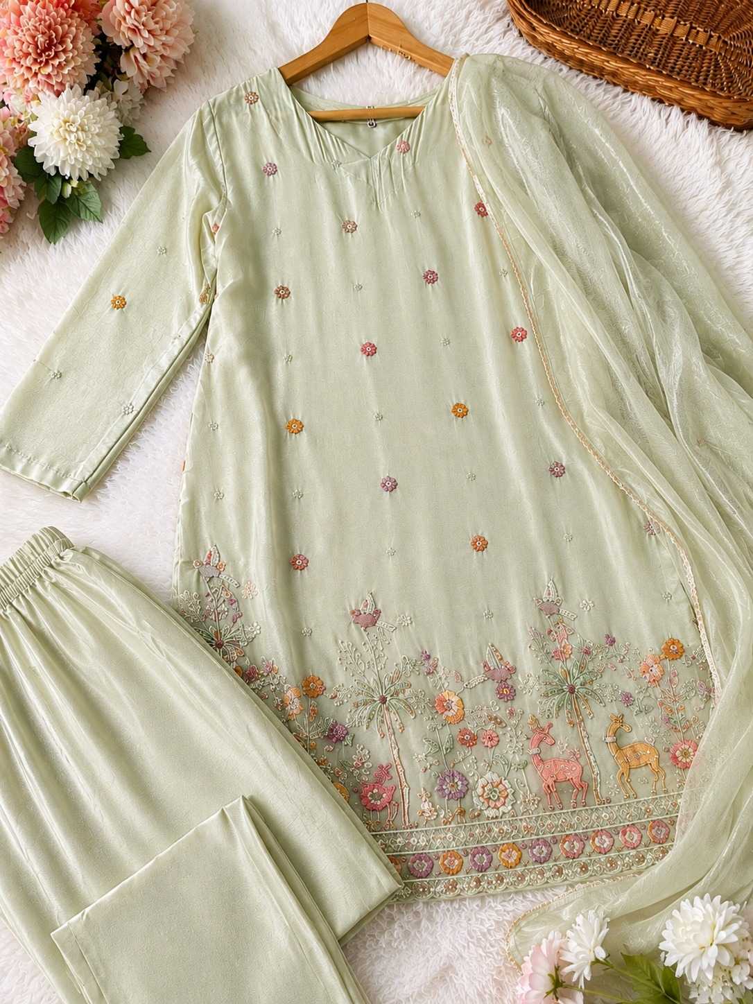 Sitrah Crepe Silk Designer Suit