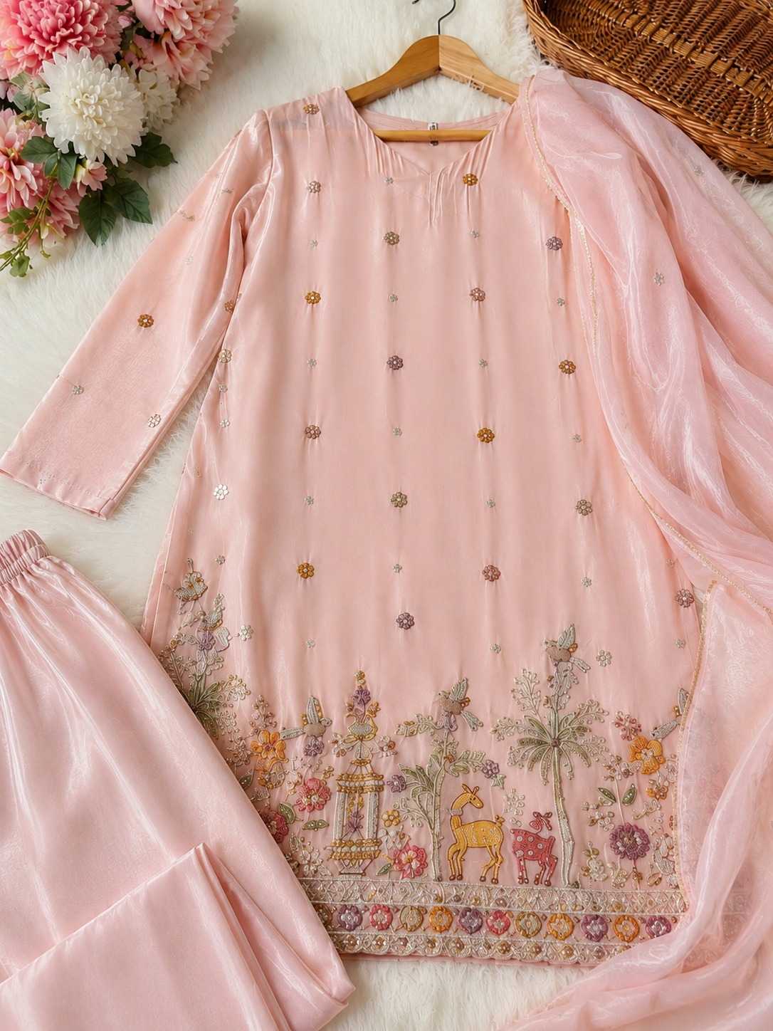 Sitrah Crepe Silk Designer Suit