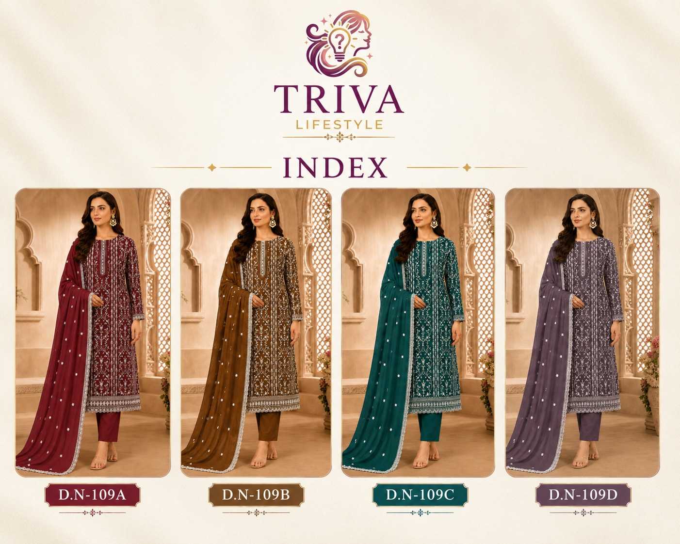 Crunchi Embroidery Suit