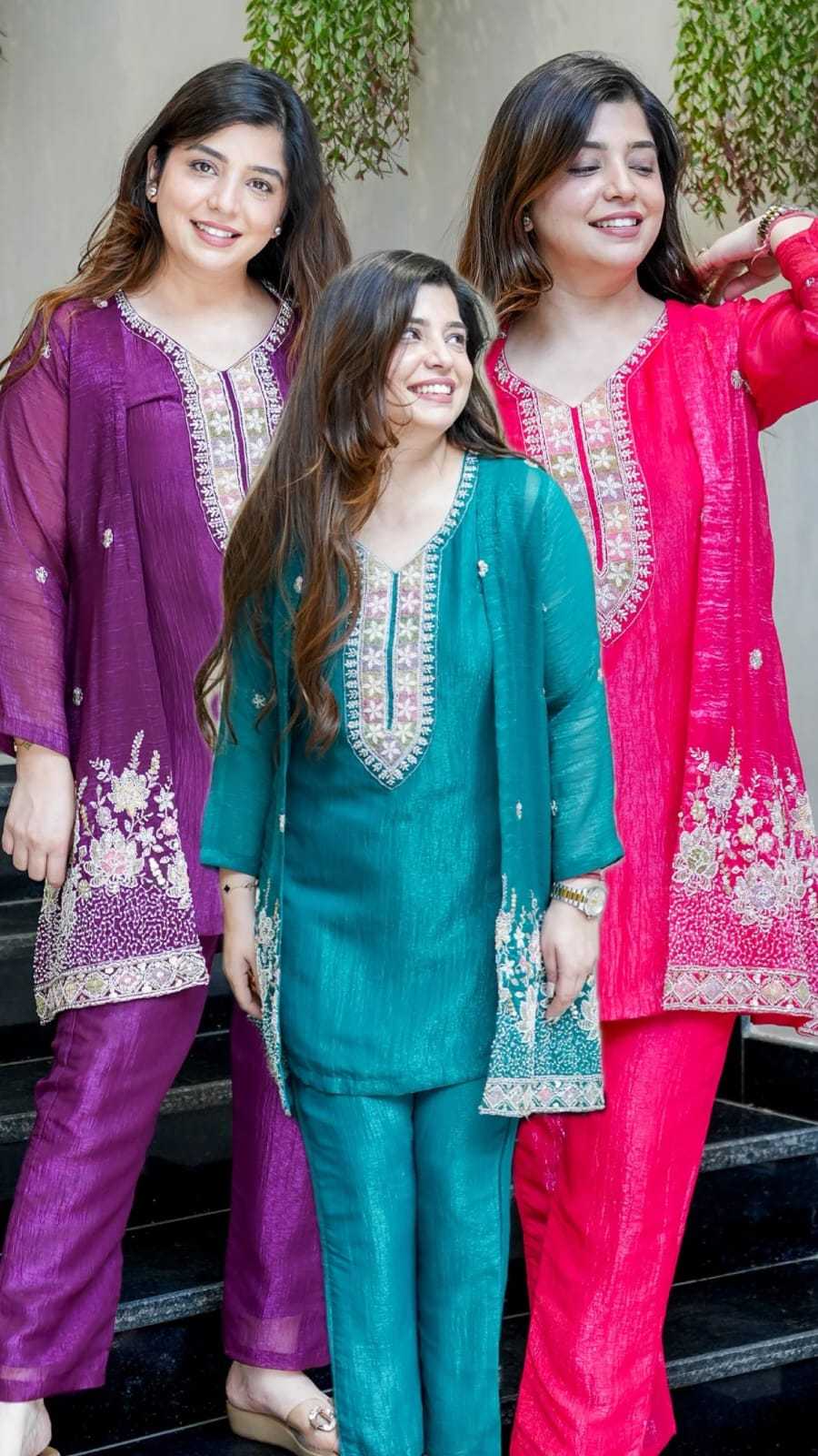 Chinon Party Wear Kurti