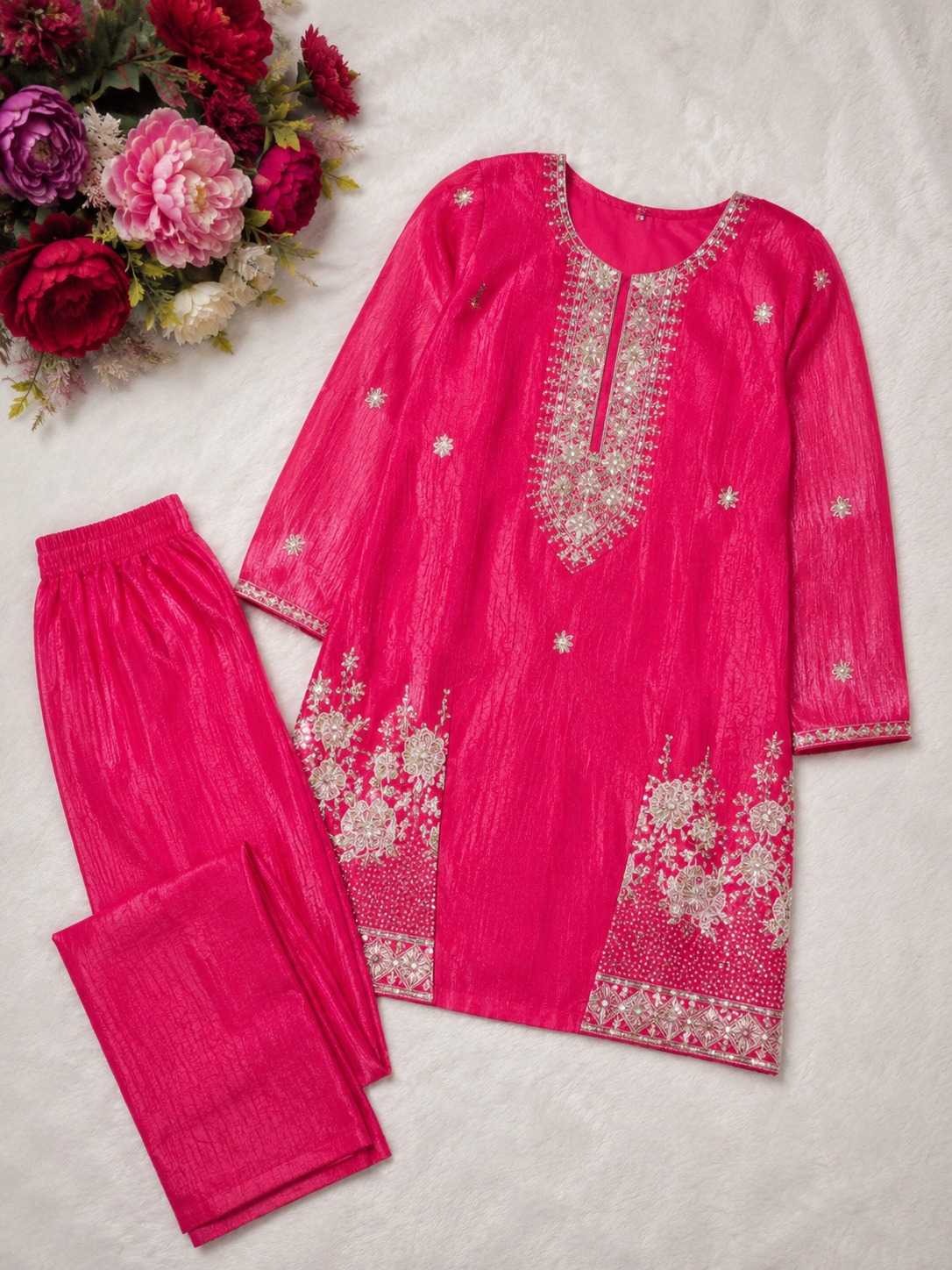 Chinon Party Wear Kurti