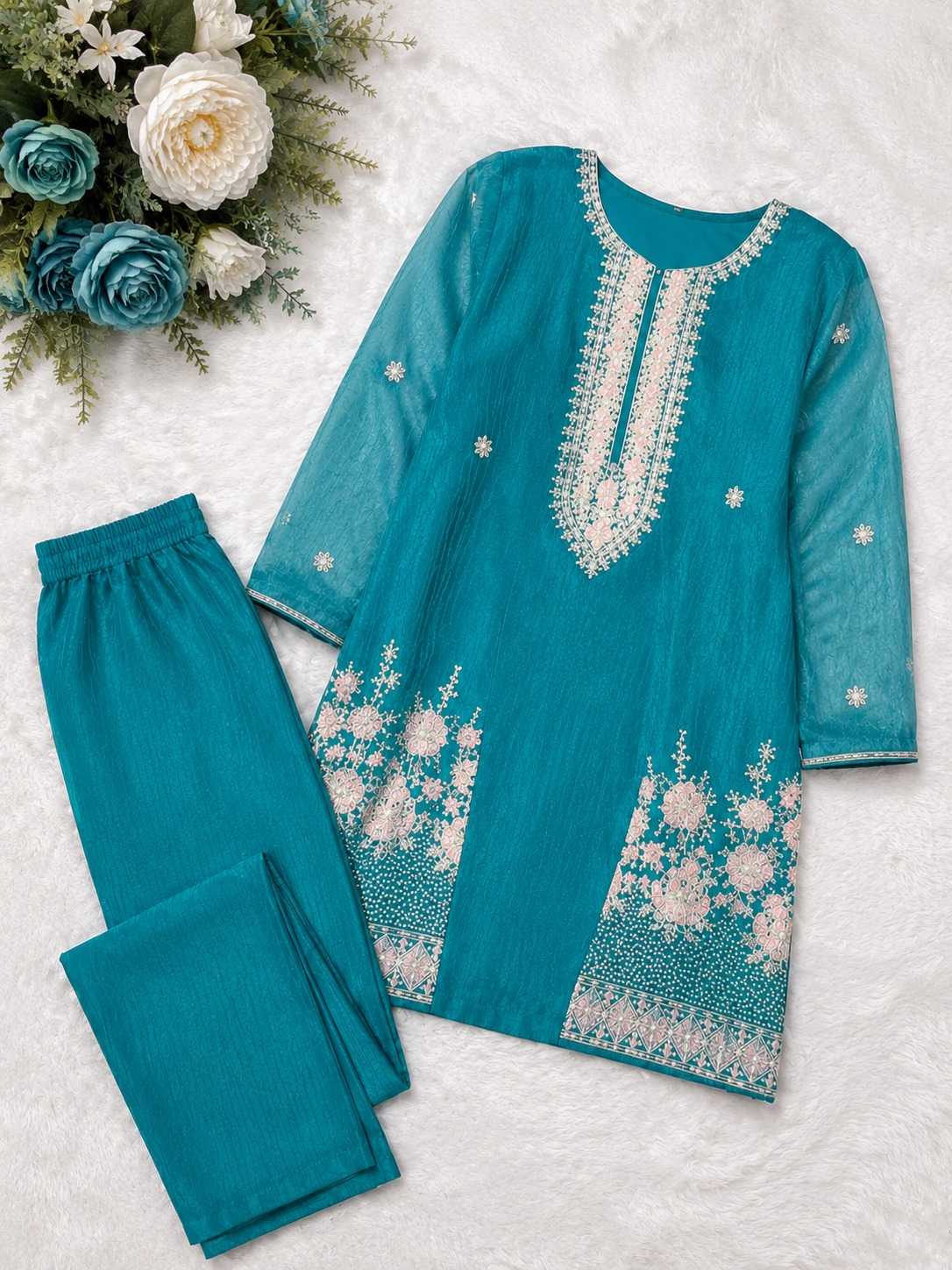 Chinon Party Wear Kurti