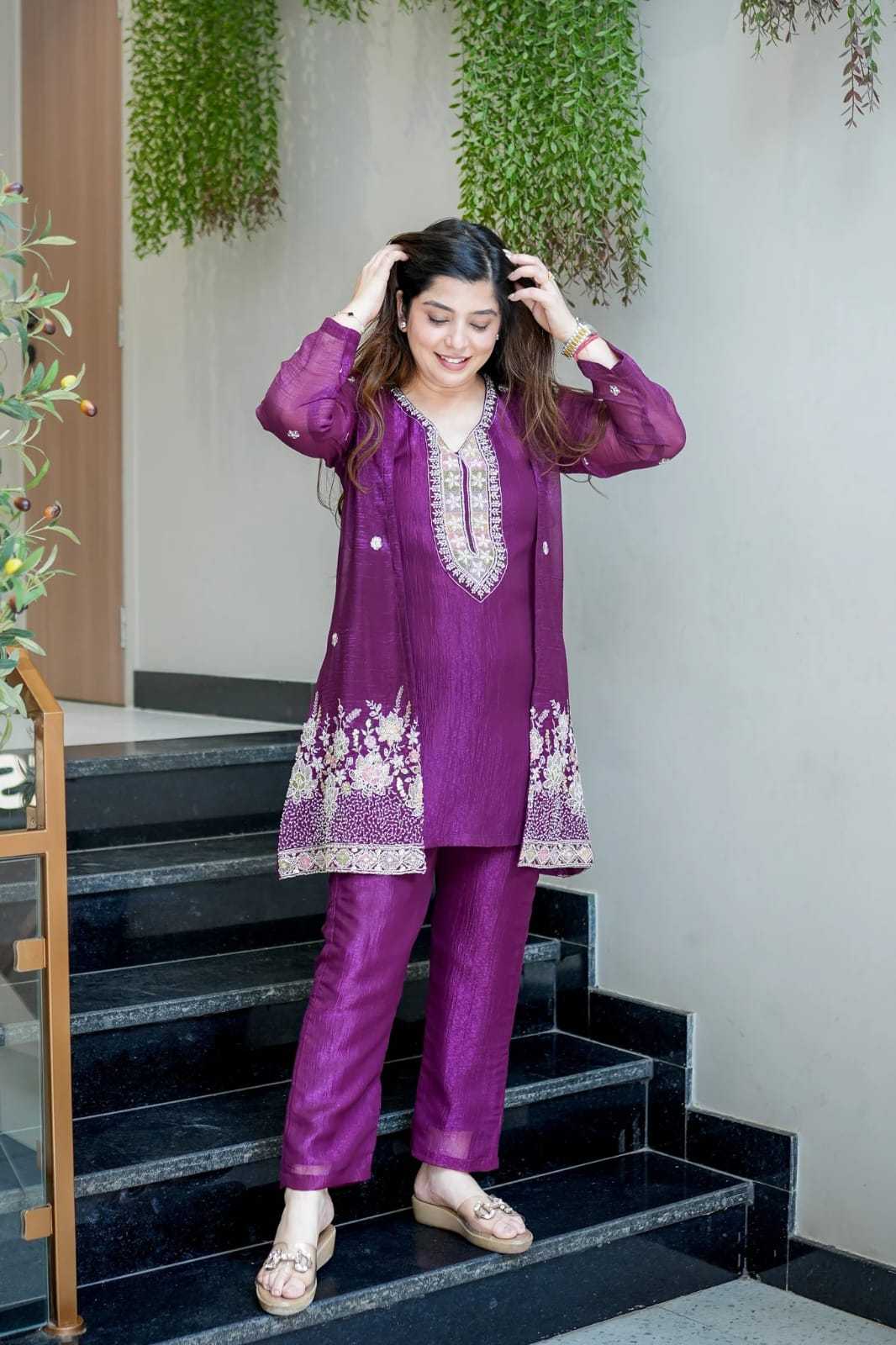 Chinon Party Wear Kurti