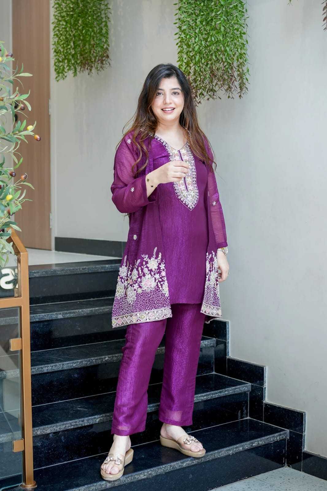 Chinon Party Wear Kurti