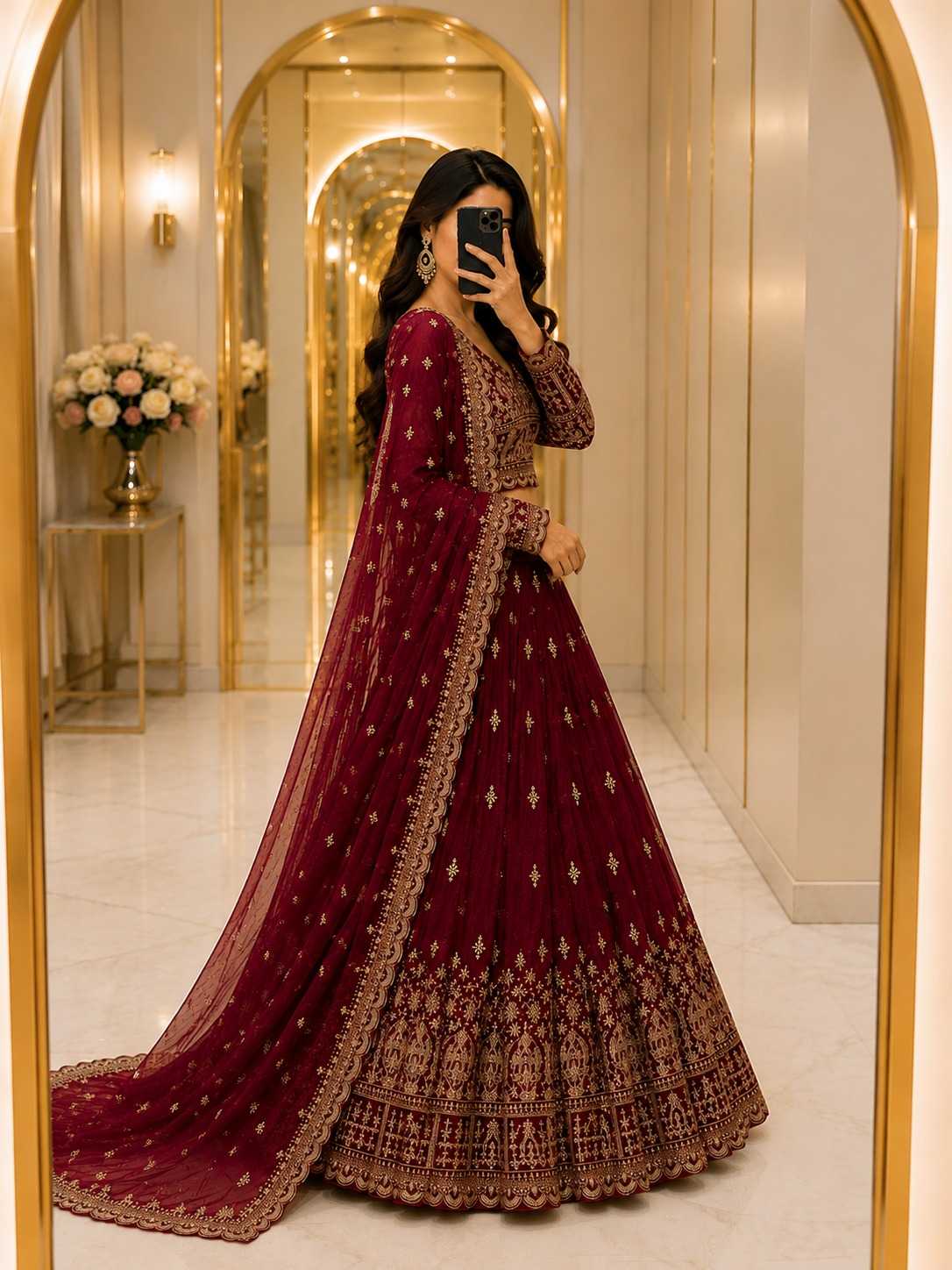 Vichitra Silk Lehenga