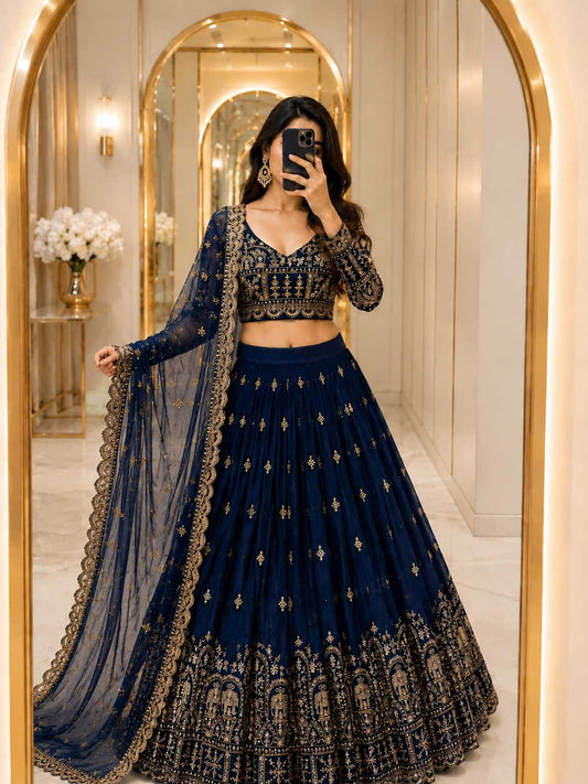 Vichitra Silk Lehenga