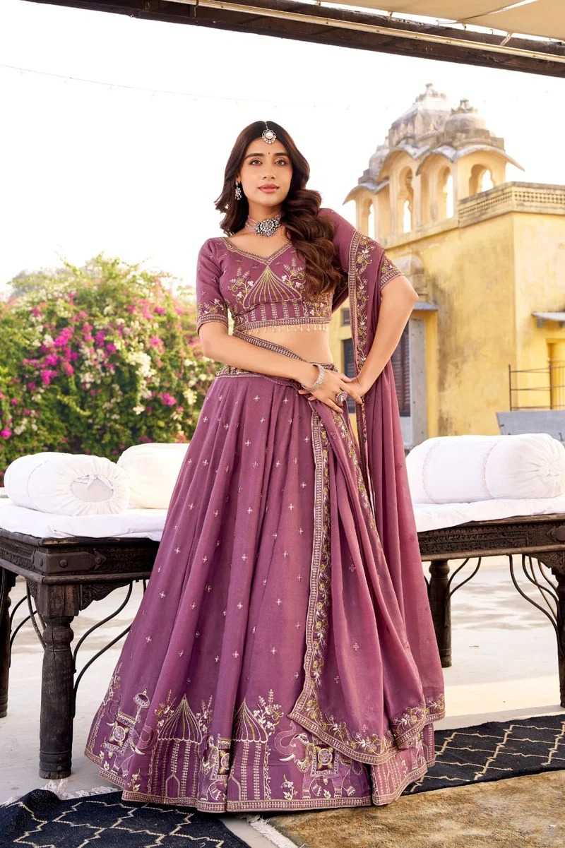 Georgette Embroidered Lehenga