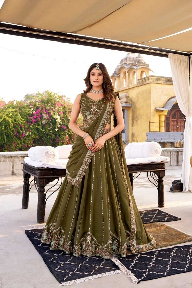 Georgette Embroidered Lehenga