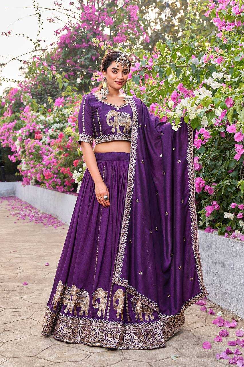 Vichitra Silk Lehenga
