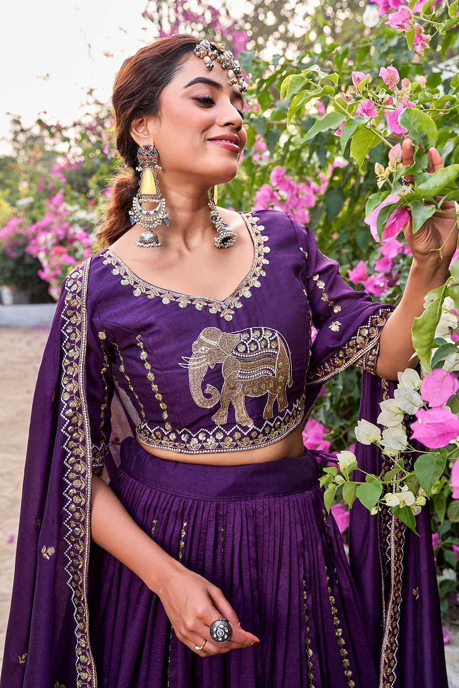 Vichitra Silk Lehenga
