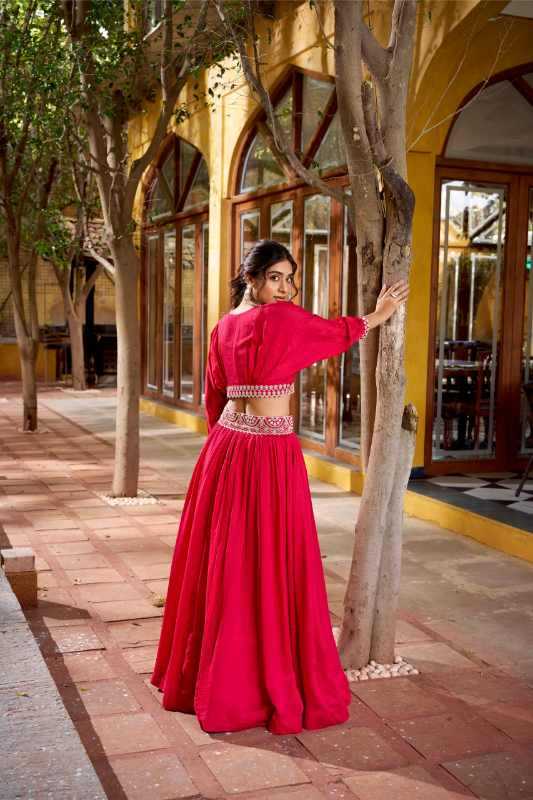 Vichitra Silk Designer Lehenga