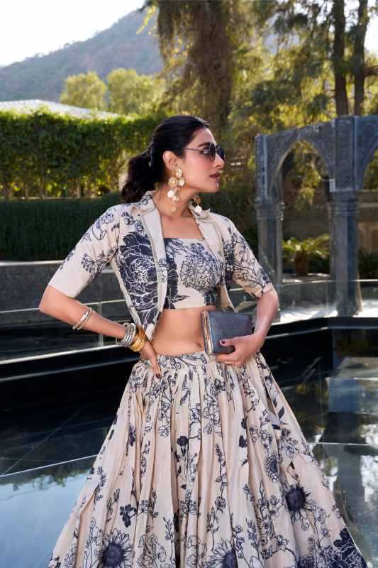 Tussar Silk Designer Lehenga