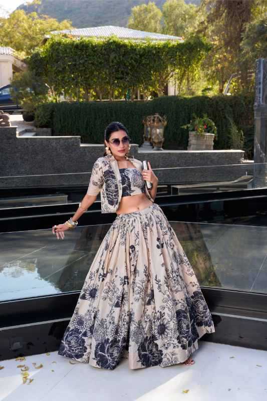 Tussar Silk Designer Lehenga