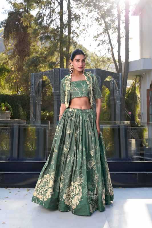 Tussar Silk Designer Lehenga