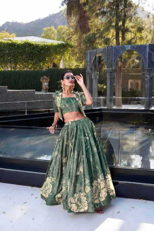 Tussar Silk Designer Lehenga