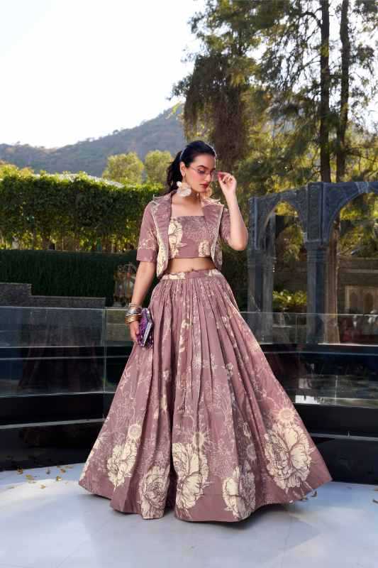 Tussar Silk Designer Lehenga