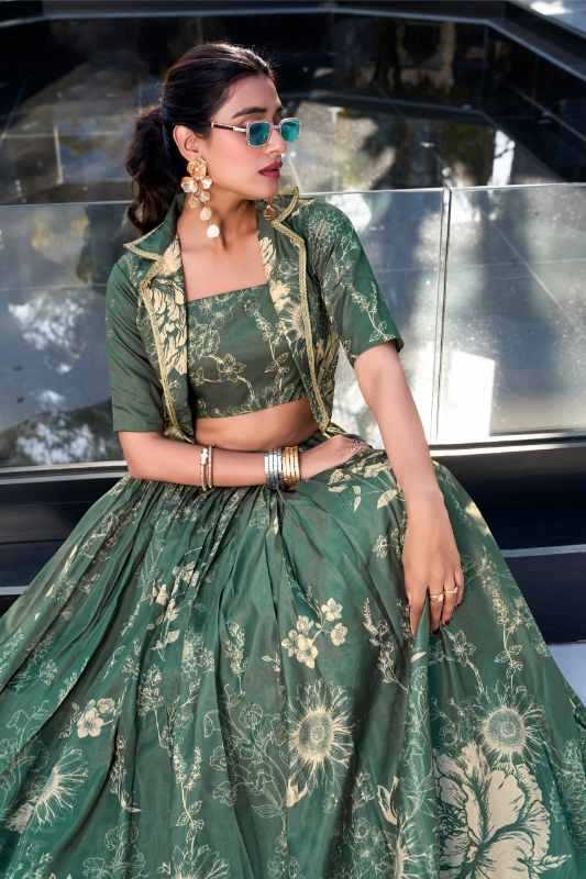 Tussar Silk Designer Lehenga