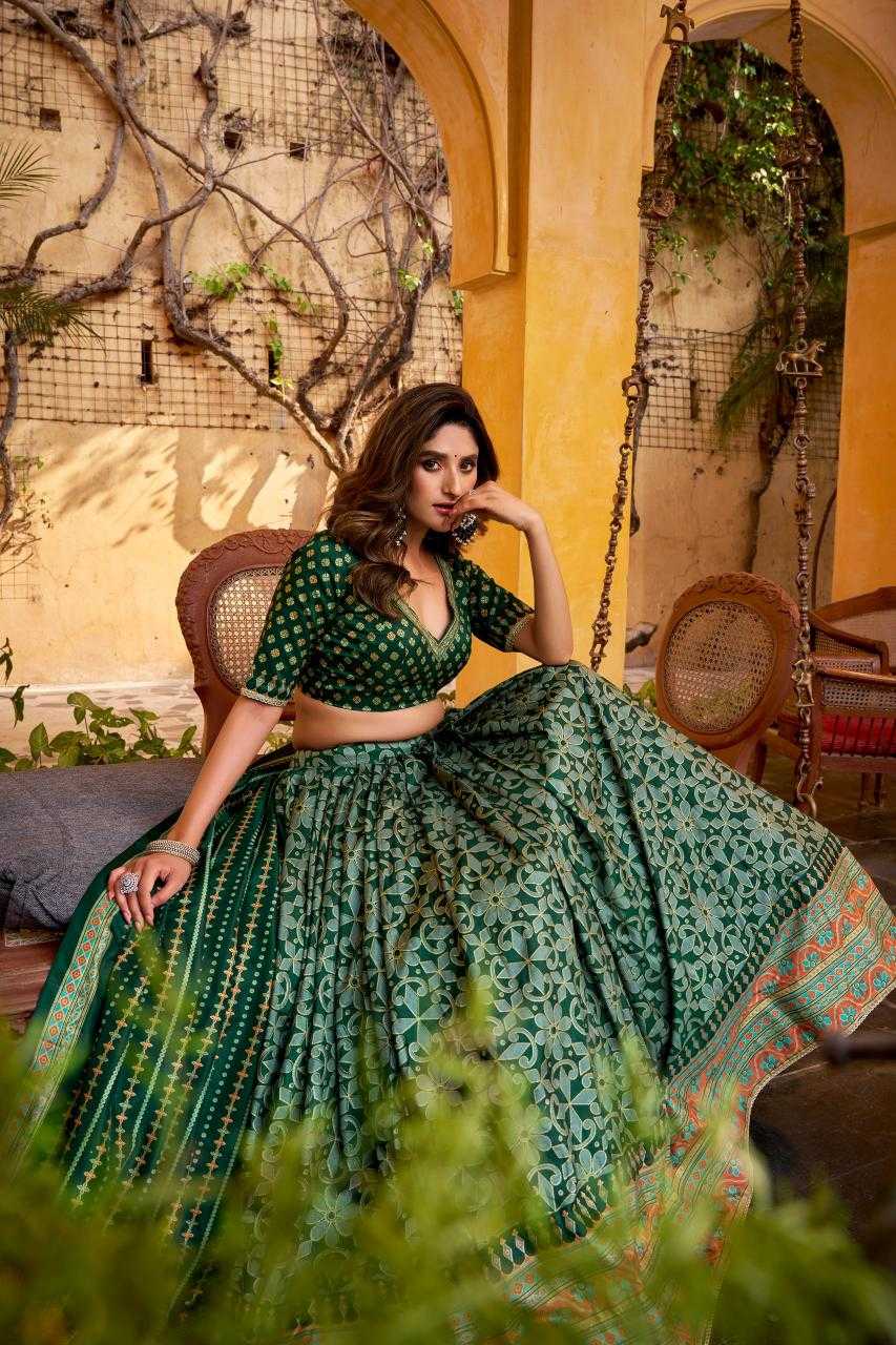 Tussar Silk Designer Lehenga