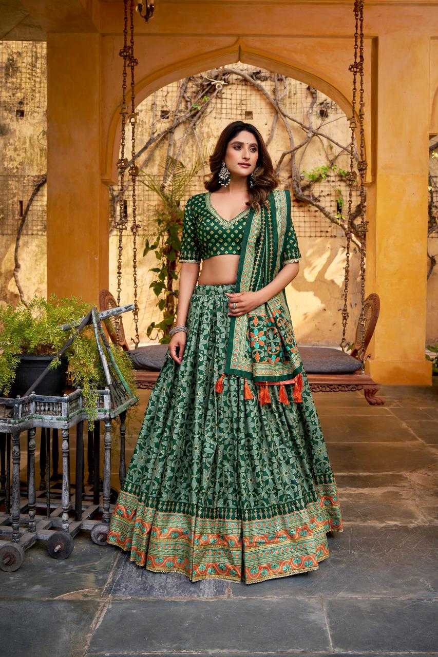 Tussar Silk Designer Lehenga