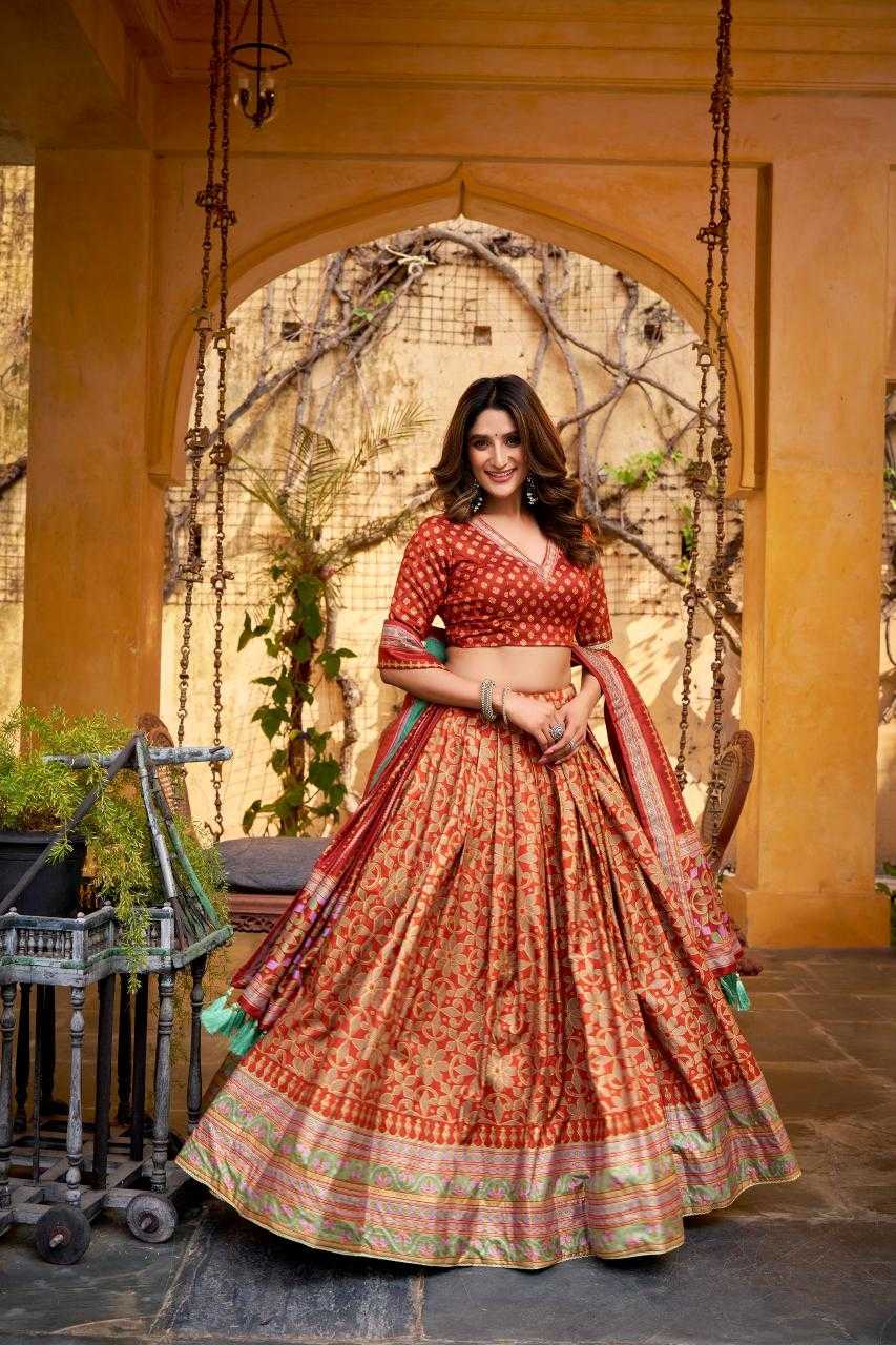 Tussar Silk Designer Lehenga
