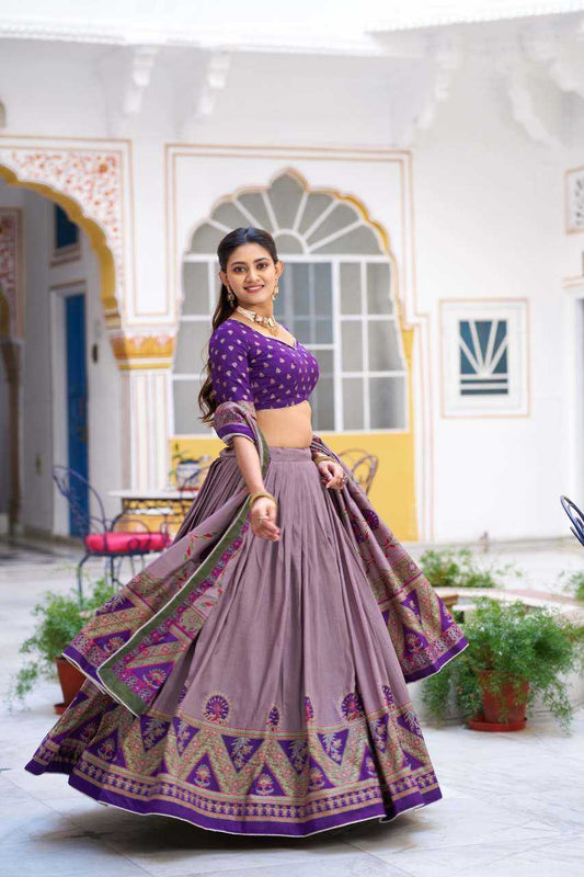 Tussar Silk Fancy Lehenga