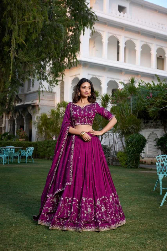 Vichitra Silk Lehenga 1404