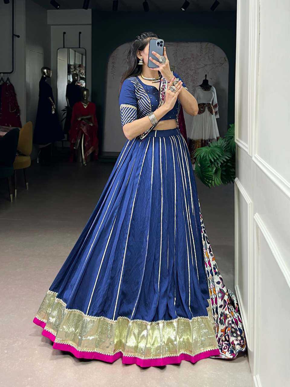 Chanderi Soft Designer Lehenga