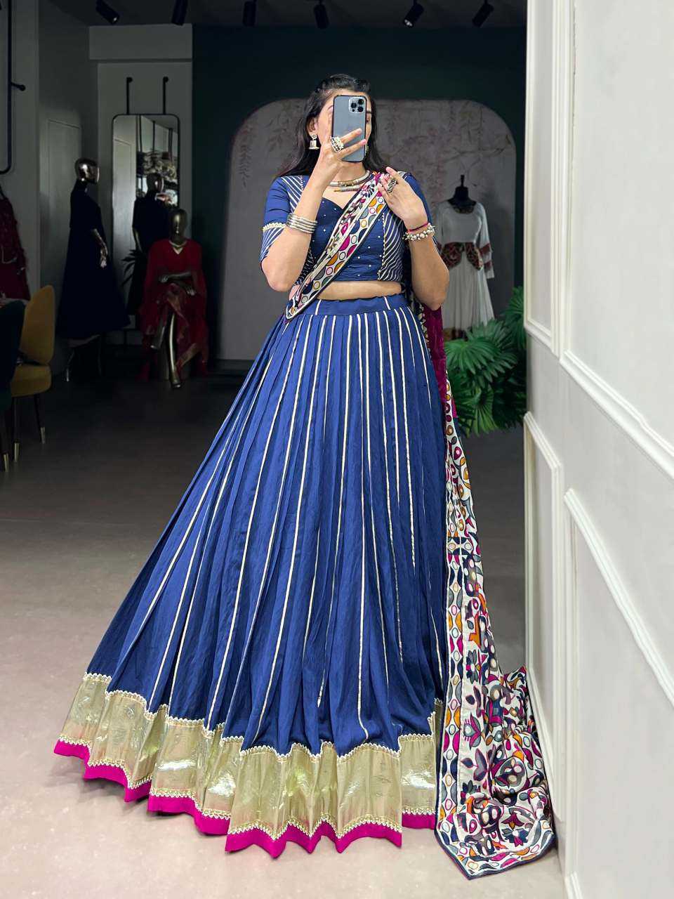 Chanderi Soft Designer Lehenga