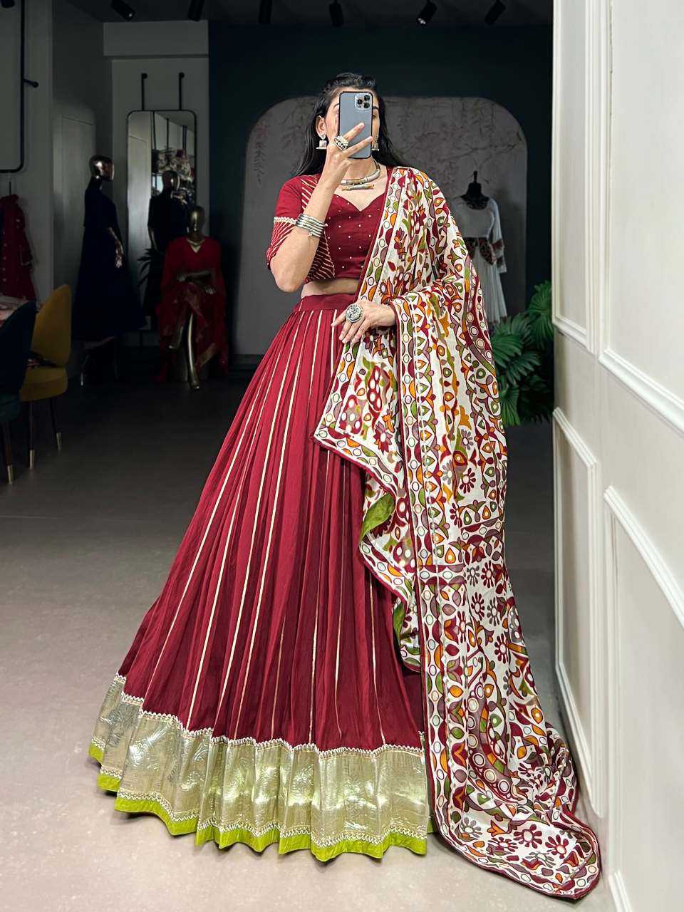 Chanderi Soft Designer Lehenga