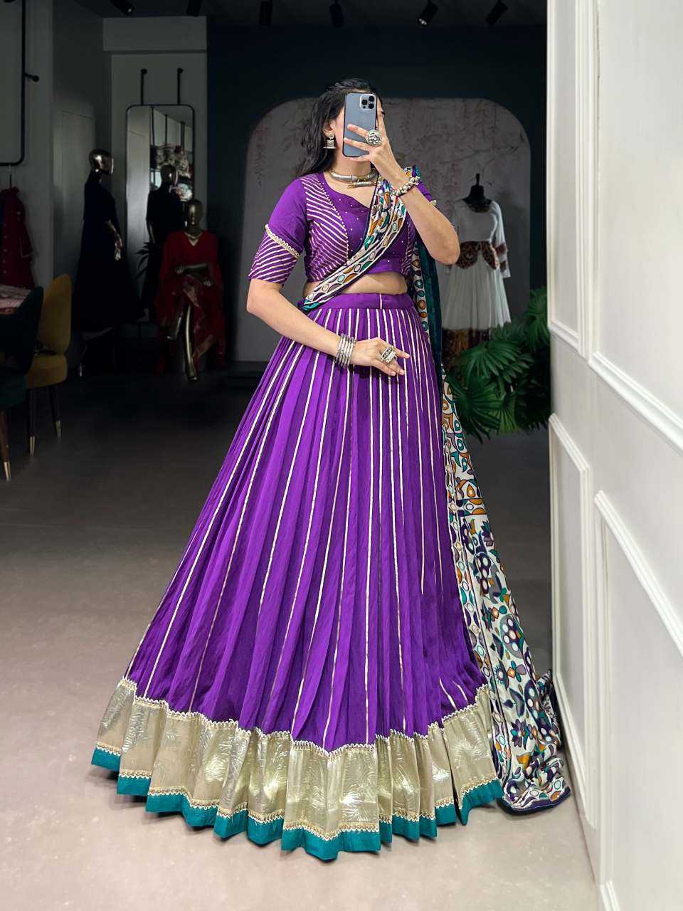 Chanderi Soft Designer Lehenga