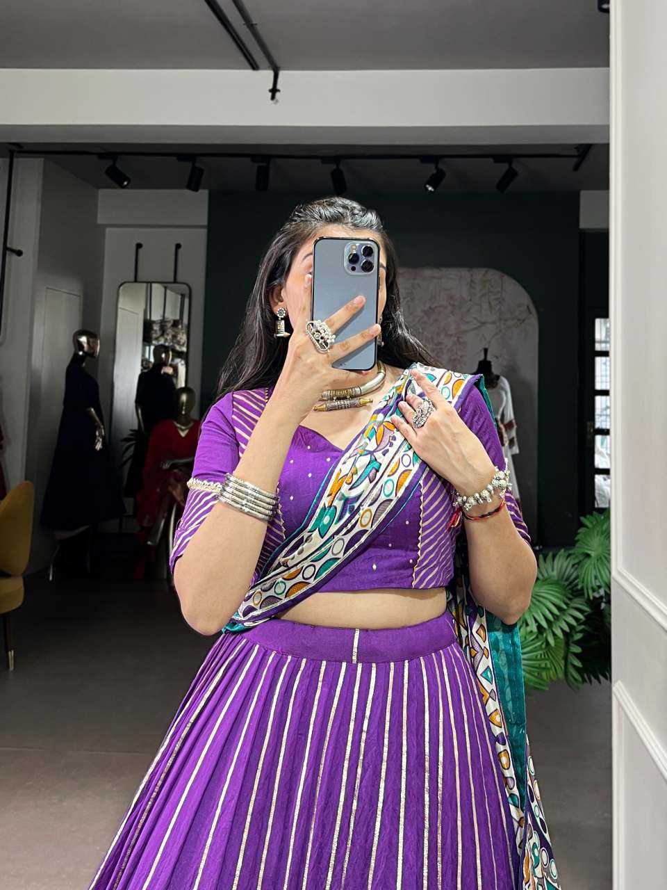 Chanderi Soft Designer Lehenga