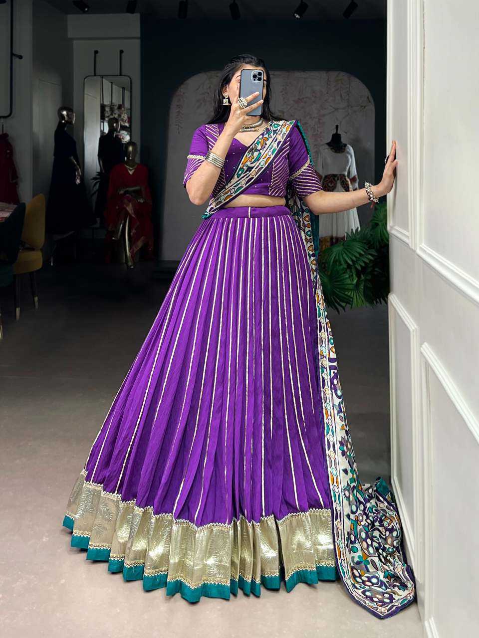 Chanderi Soft Designer Lehenga