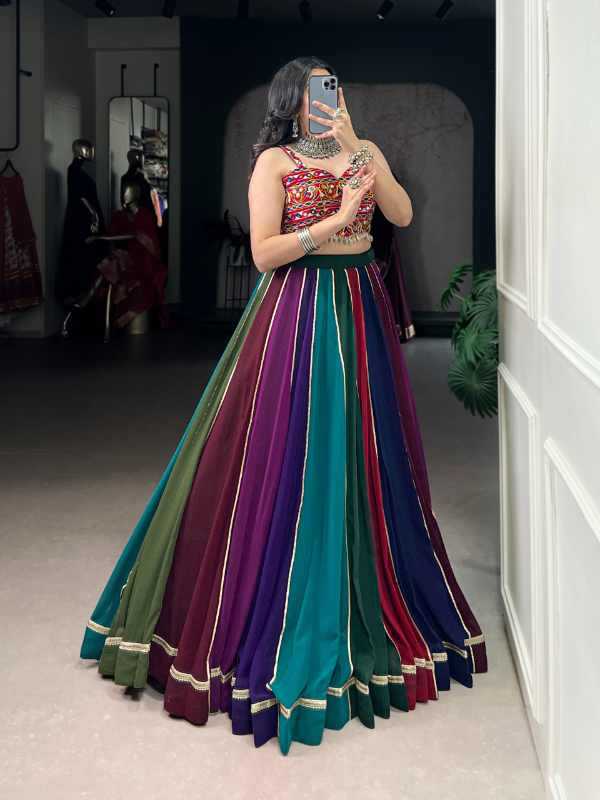 Georgette Lehenga 1686