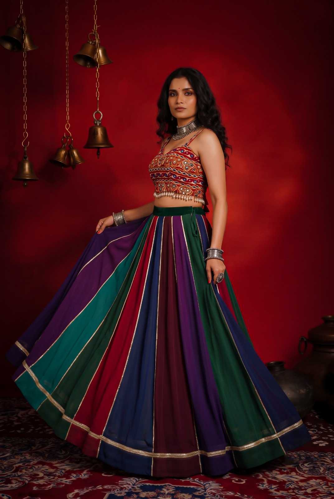 Georgette Lehenga 1686