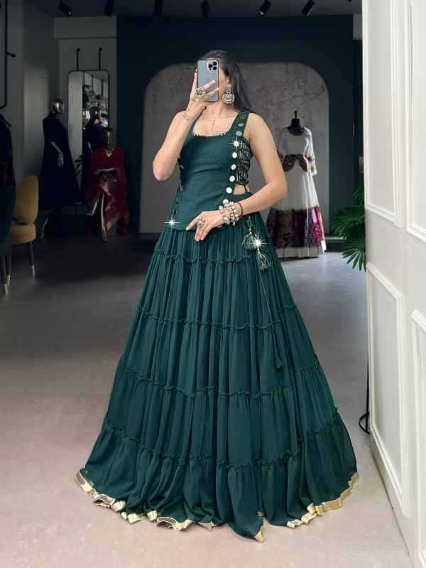 Cotton Traditional Lehenga in Red