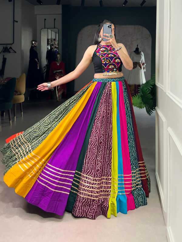 Pure Rayon Printed Lehenga