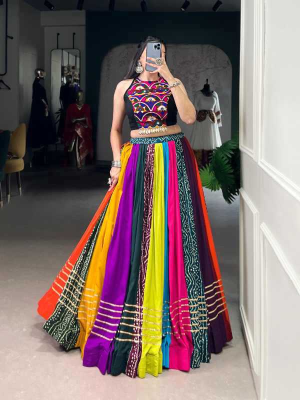 Pure Rayon Printed Lehenga