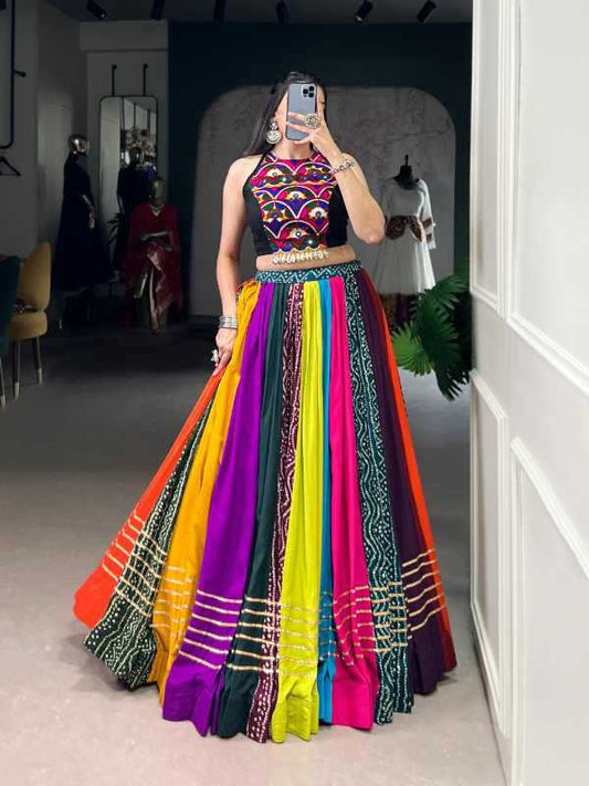 Pure Rayon Printed Lehenga