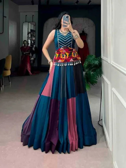 Rayon Designer Lehenga 1704