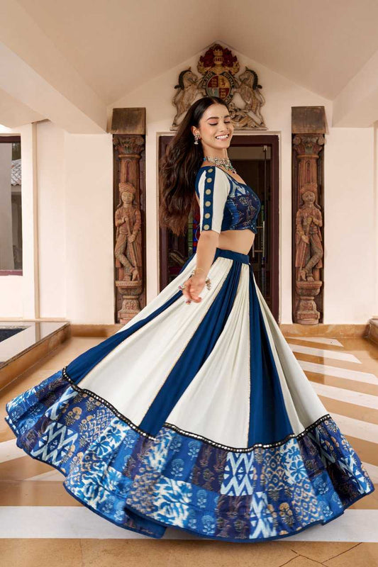 Pure Rayon Printed Lehenga 1714