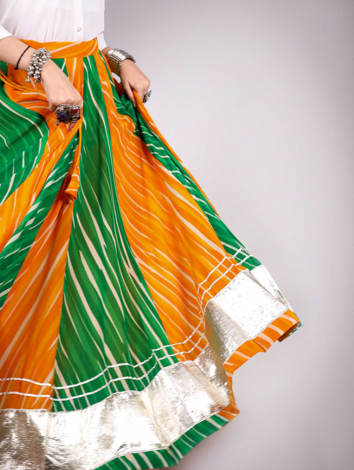 Cotton Designer Lehenga in Mustard
