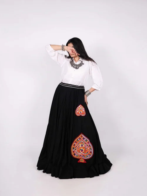 Cotton Designer Lehenga in Mustard