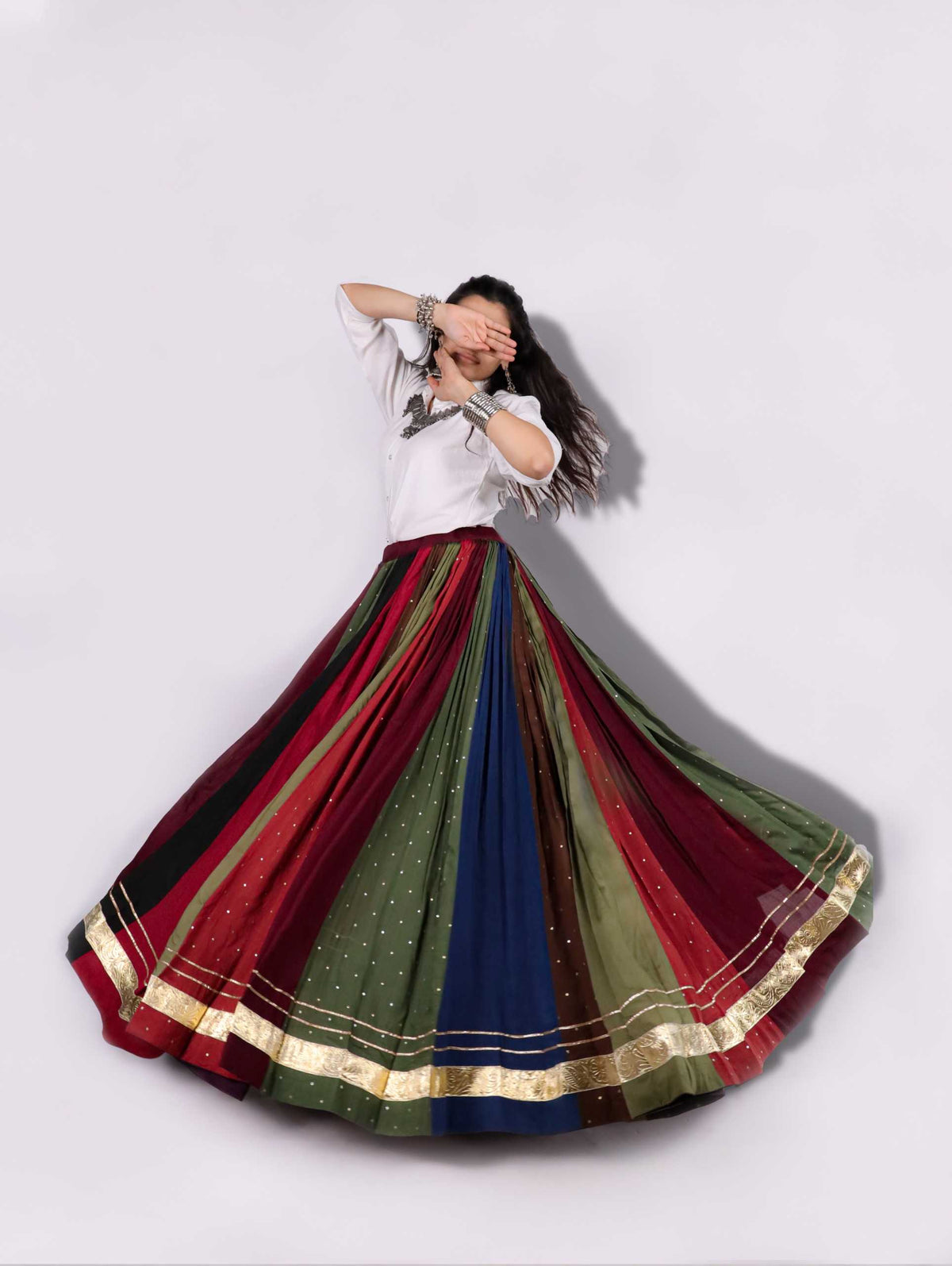 Cotton Designer Lehenga in Mustard