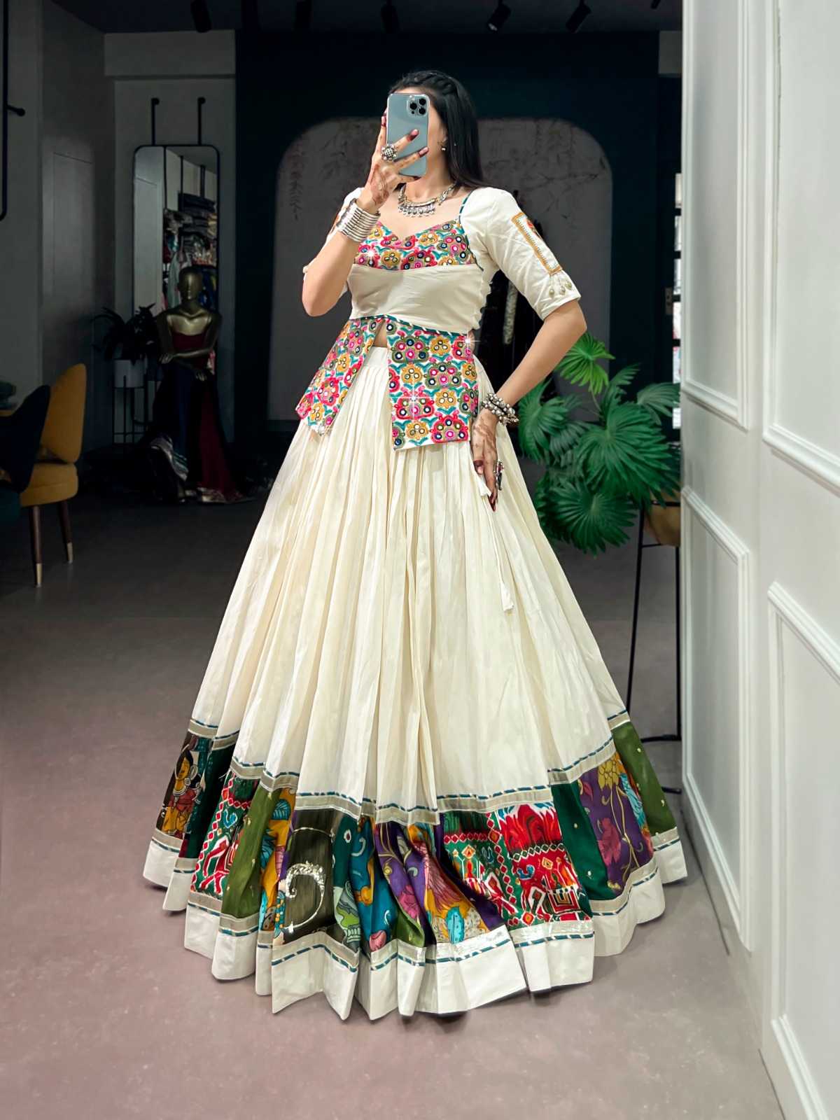 Cotton Designer Lehenga 1727
