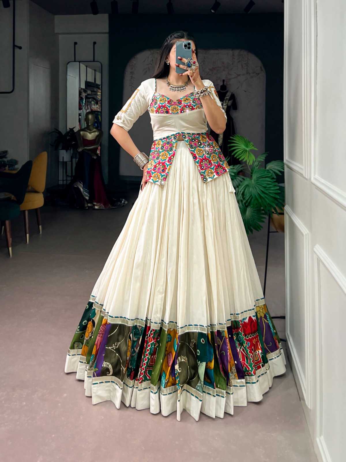 Cotton Designer Lehenga 1727