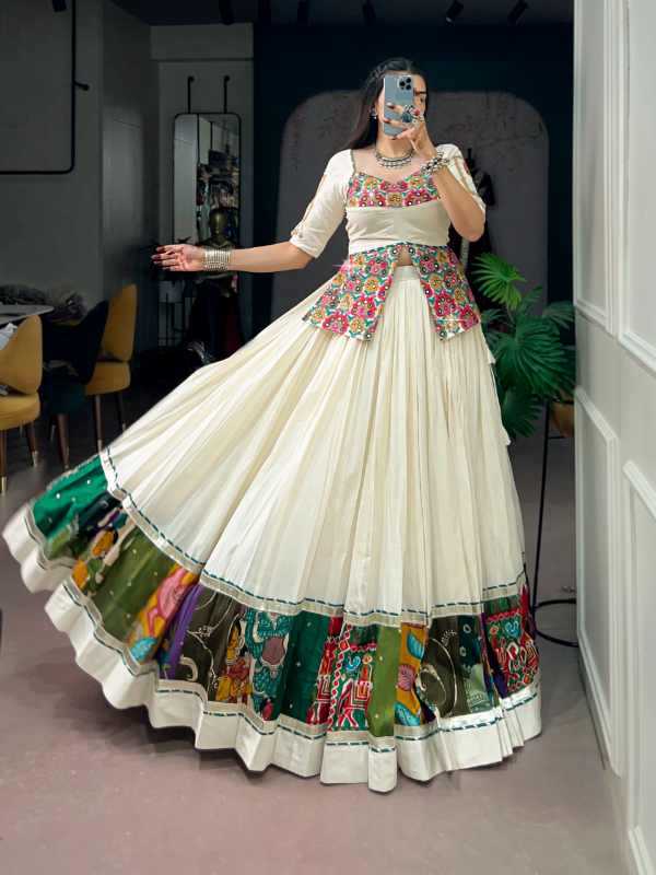 Khadi Cotton Designer Lehenga