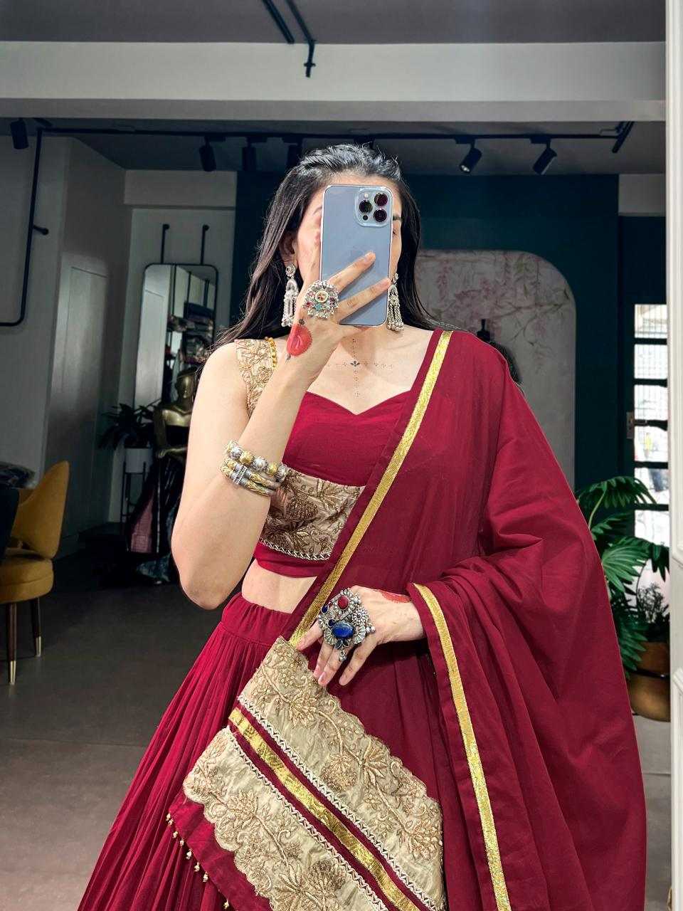 Cotton Designer Lehenga 1746