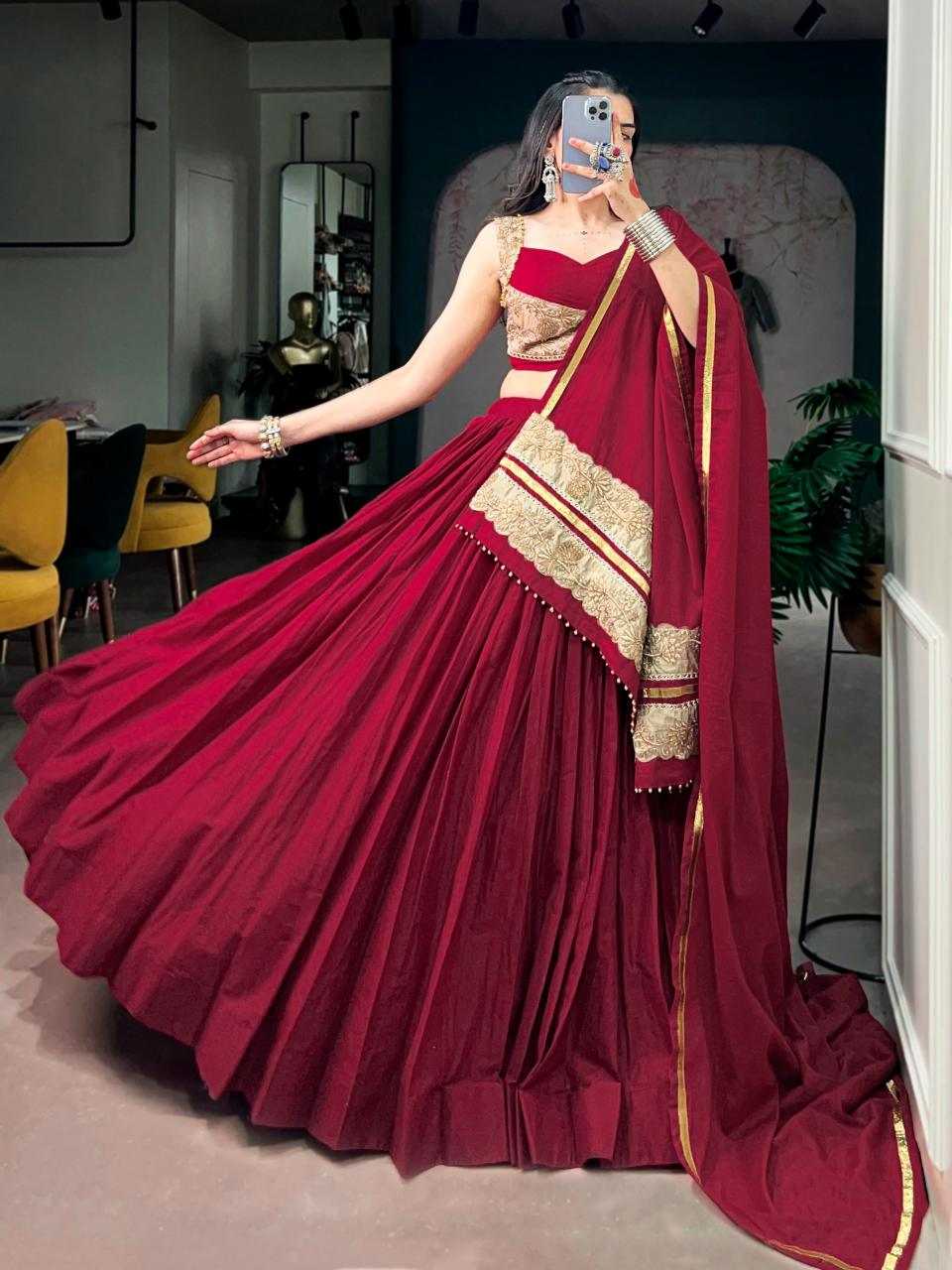 Cotton Designer Lehenga 1746