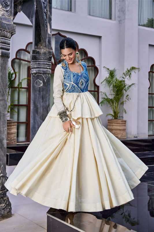 Pure Cotton Traditional Lehenga in Dark Orange