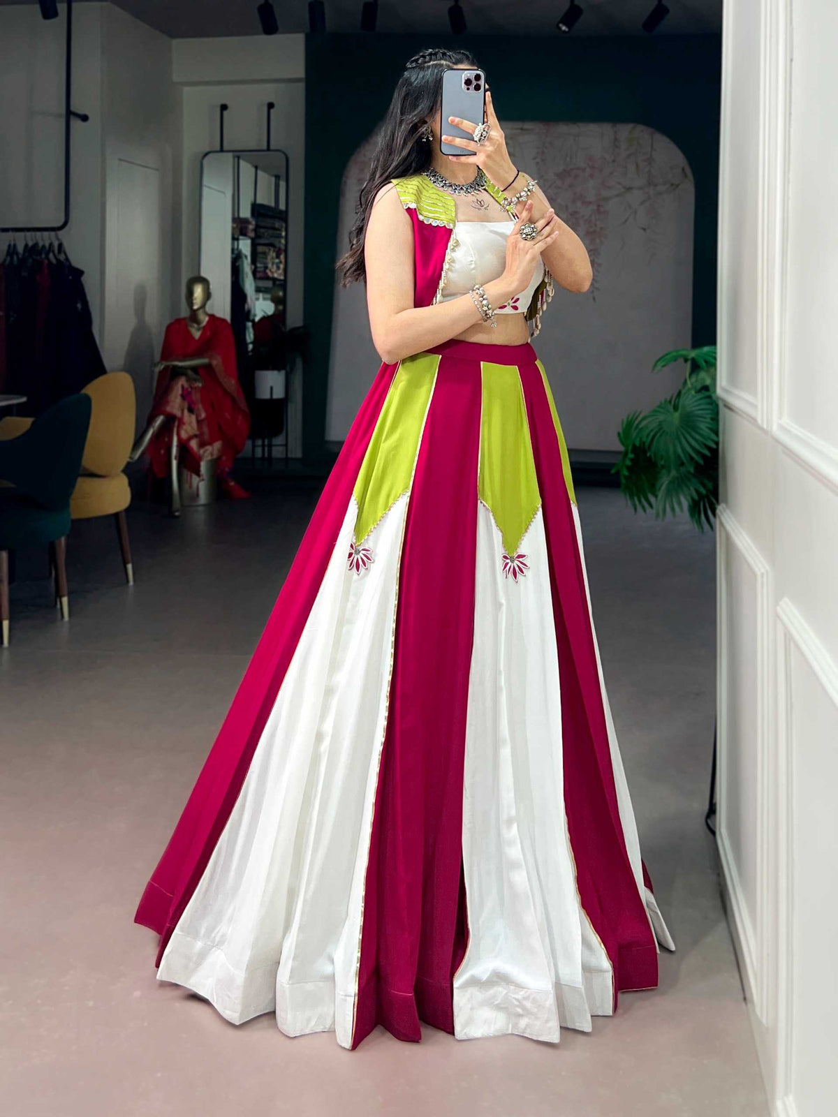 Pure Rayon Designer Lehenga